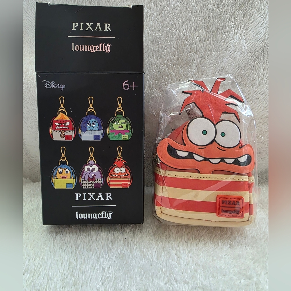 Inside Out 2 Loungefly Mini Backpack Charm Keychain (Anxiety)